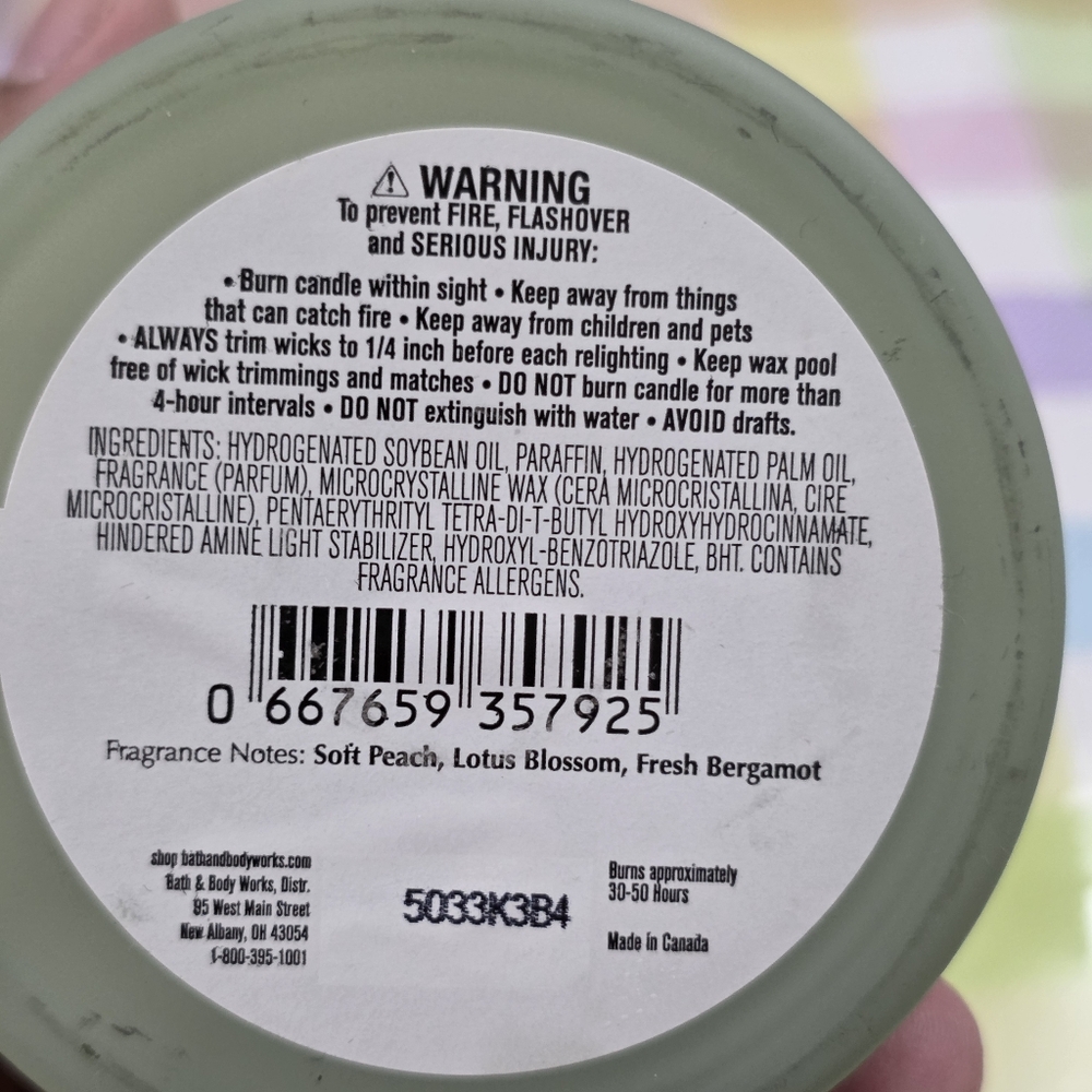 Bath & Body Works Springtime in Paris Soy Wax Single Wick Candle 8oz NEW RARE - Picture 8 of 8